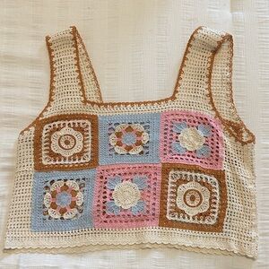 Crochet Patchwork Tank Top